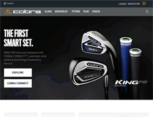 Tablet Screenshot of cobragolf.com.au