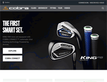 Tablet Screenshot of cobragolf.com.fr